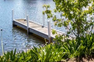 Jetty access at Mariners Cove in Paynesville